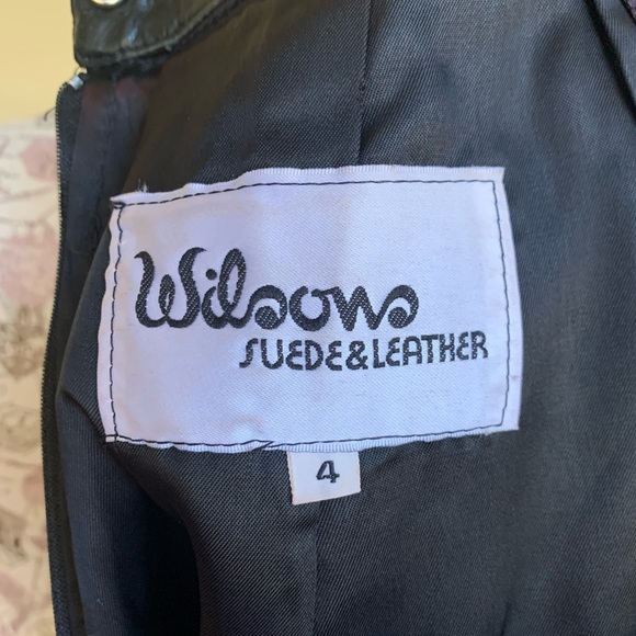 Vintage Wilsons Leather Black Mini Skirt - Picture 5 of 6